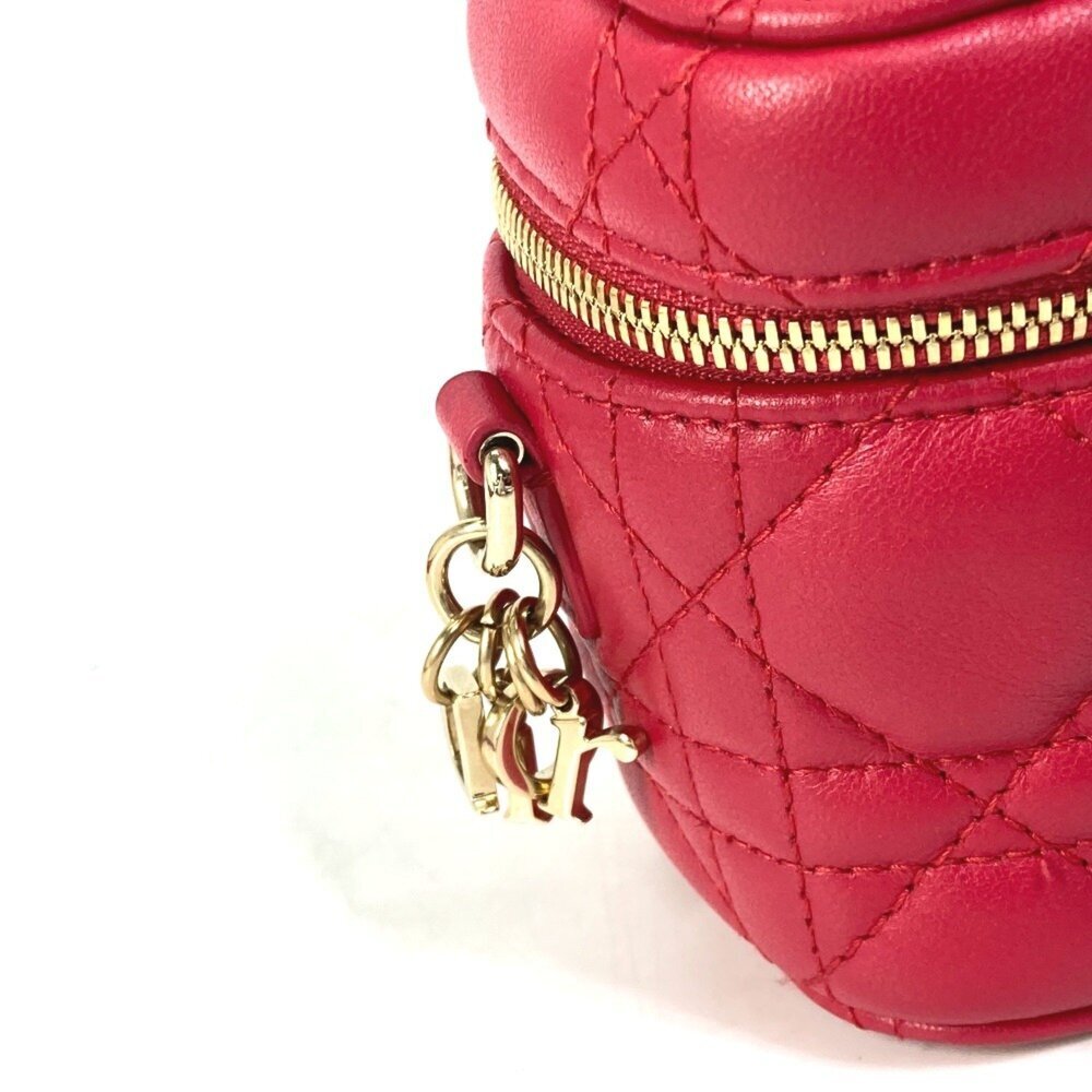 CHRISTIAN DIOR Red Leather Shoulder Bag - Picture 6 of 14